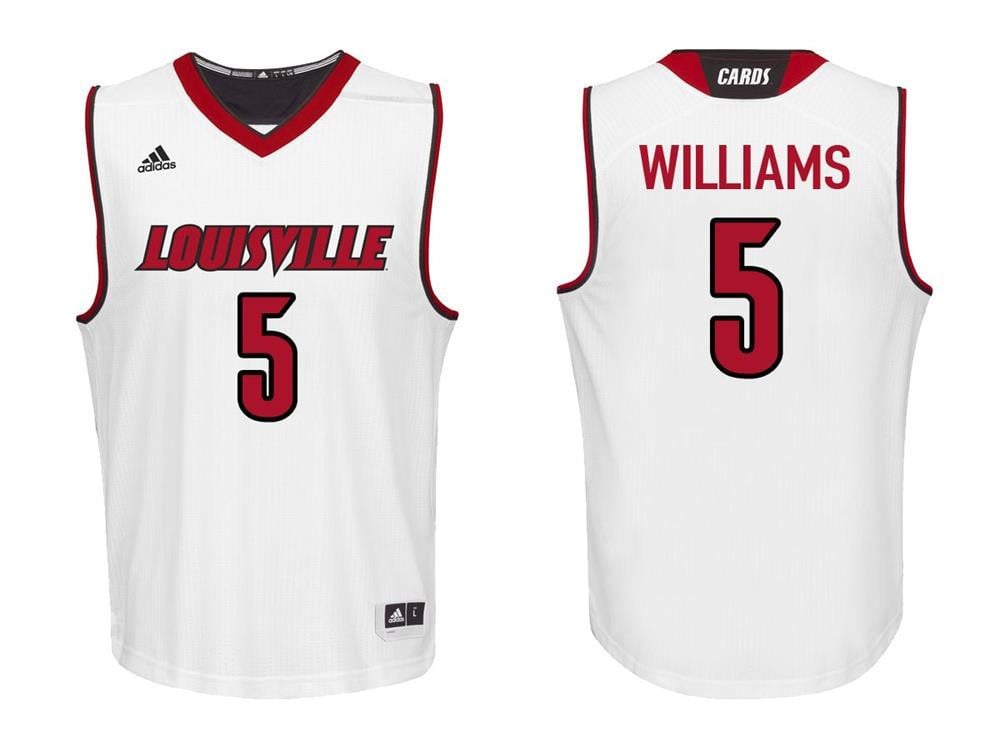Malik Williams White College Louisville Cardinals NCAA Jersey Men's