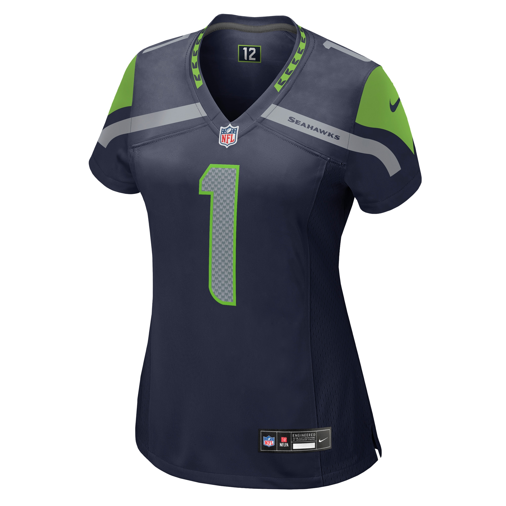 Seattle Seahawks Number 1 Mom College Navy Game NFL Jersey Women's