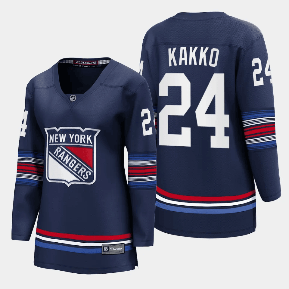 Kaapo Kakko 24 New York Rangers Alternate Premier Breakaway Navy NHL Jersey Women's