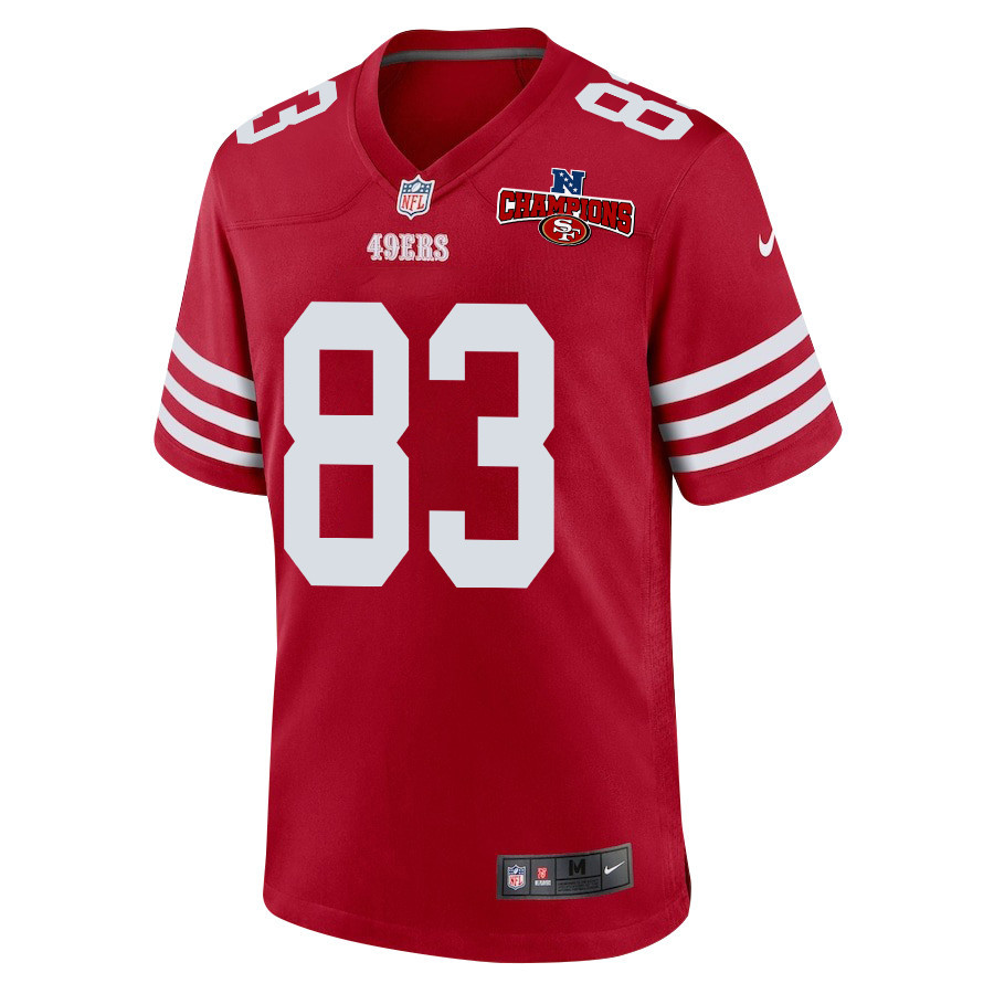 Willie Snead IV 83 San Francisco 49ers NFC Champions Patch Game Scarlet NFL Jersey Men's