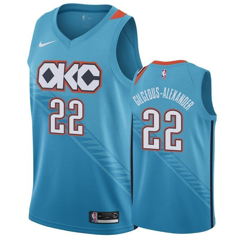 Oklahoma City Thunder Shai Gilgeous-alexander 2 City NBA Jersey Men's
