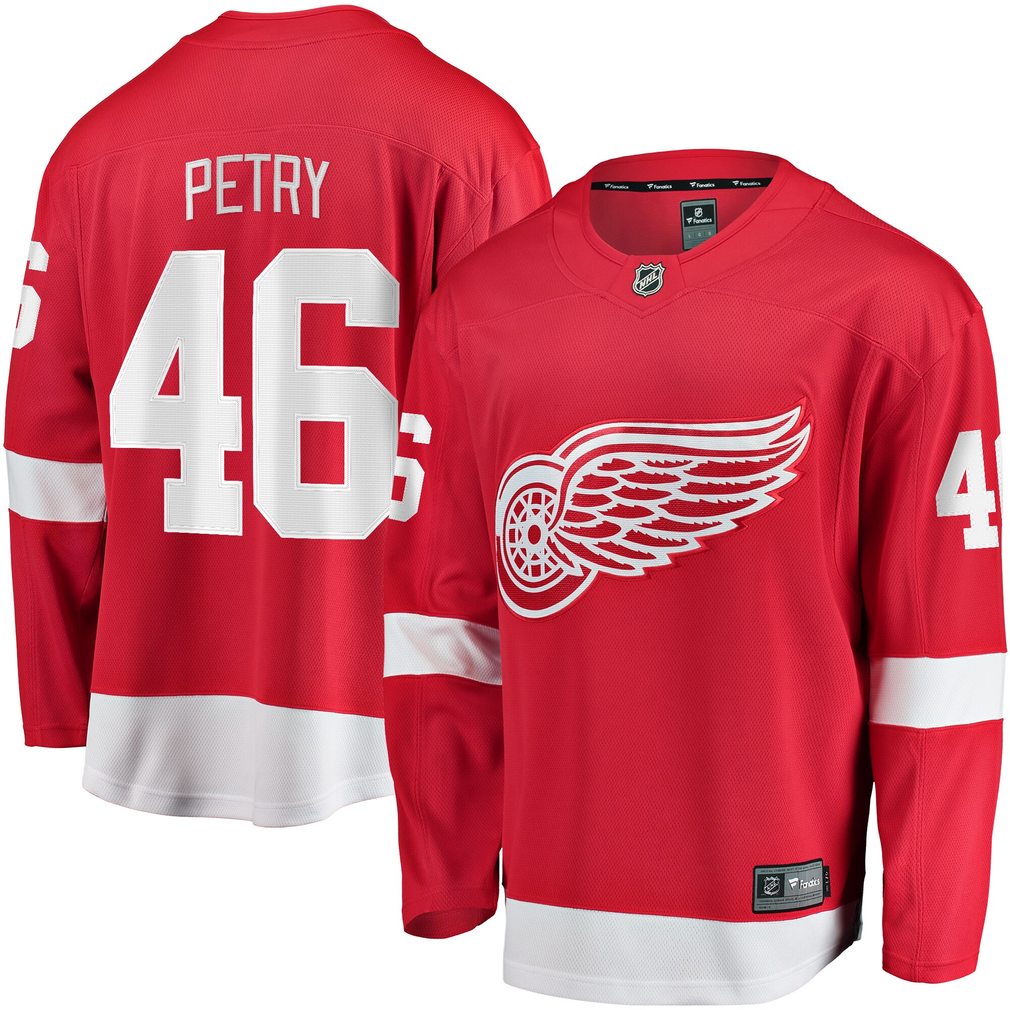 Detroit Red Wings Jeff Petry Red Home Breakaway NHL Jersey Men's