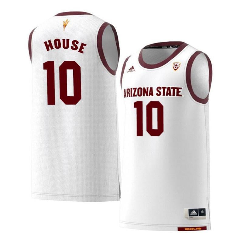 10 Jaelen Hous White Retro Arizona State Sun Devils NCAA Jersey Men's