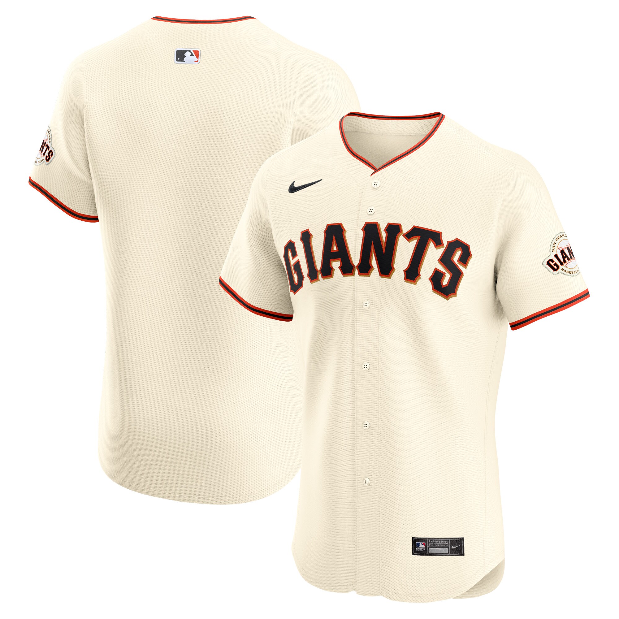 San Francisco Giants Cream Elite MLB Jersey Men's
