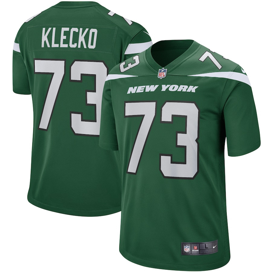 Joe Klecko 73 New York Jets Game Retired Gotham Green NFL Jersey Men's