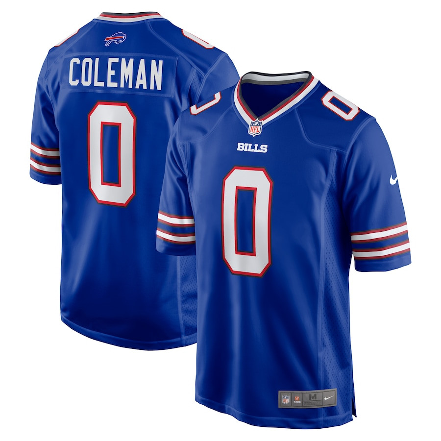 Keon Coleman 0 Buffalo Bills Game Royal NFL Jersey Men's