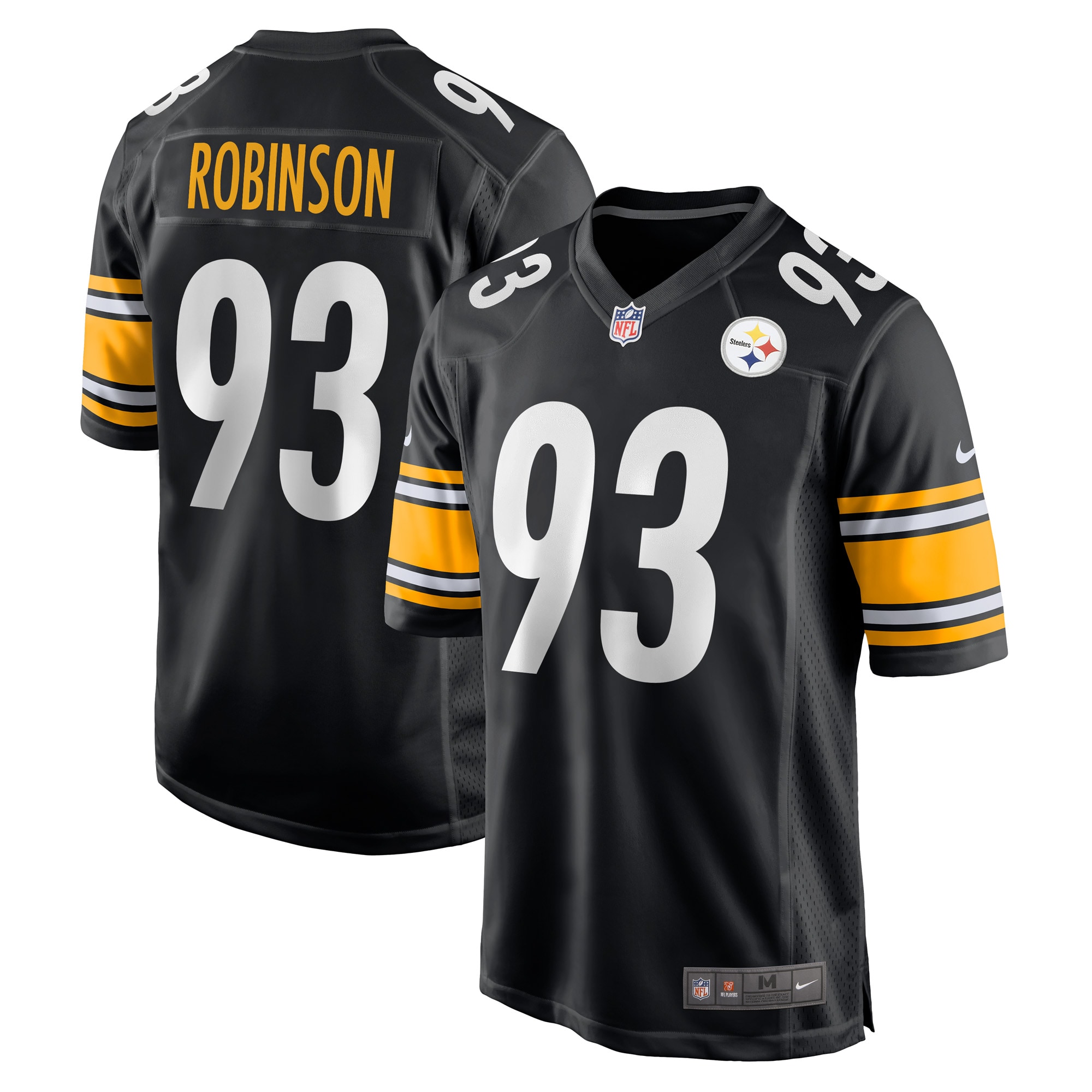 Pittsburgh Steelers Mark Robinson Black Game Player NFL Jersey Men's