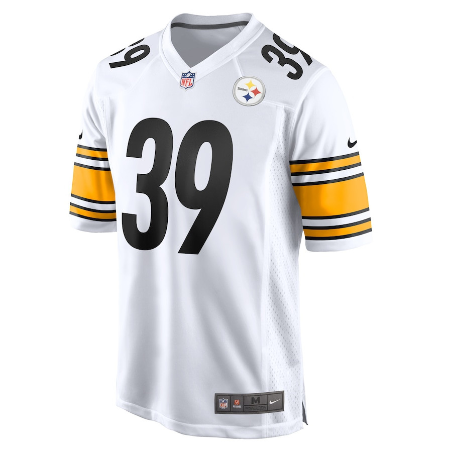 Minkah Fitzpatrick 39 Pittsburgh Steelers Game White NFL Jersey Men's