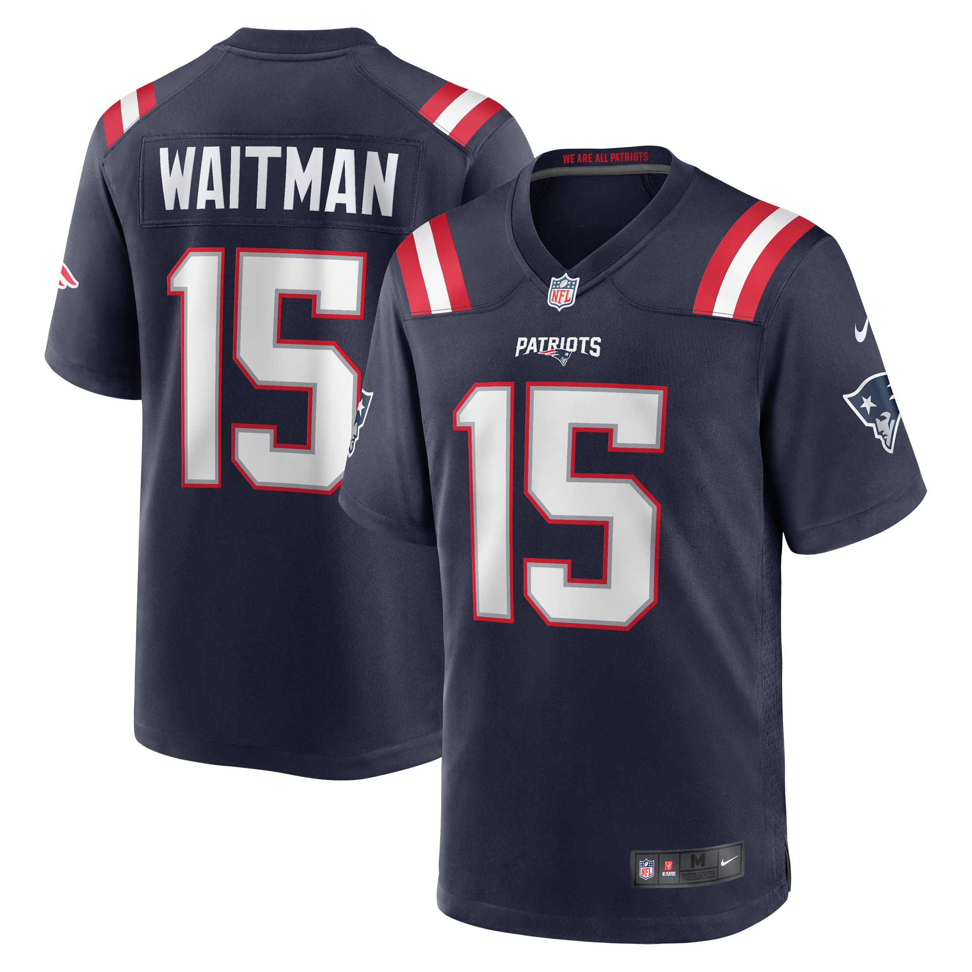 New England Patriots Corliss Waitman Navy Game NFL Jersey Men's