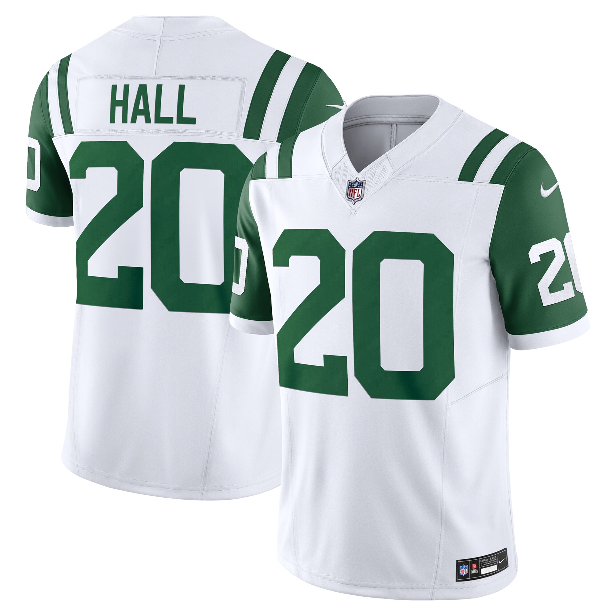 New York Jets Breece Hall White Classic Alternate Vapor F.U.S.E. Limited NFL Jersey Men's