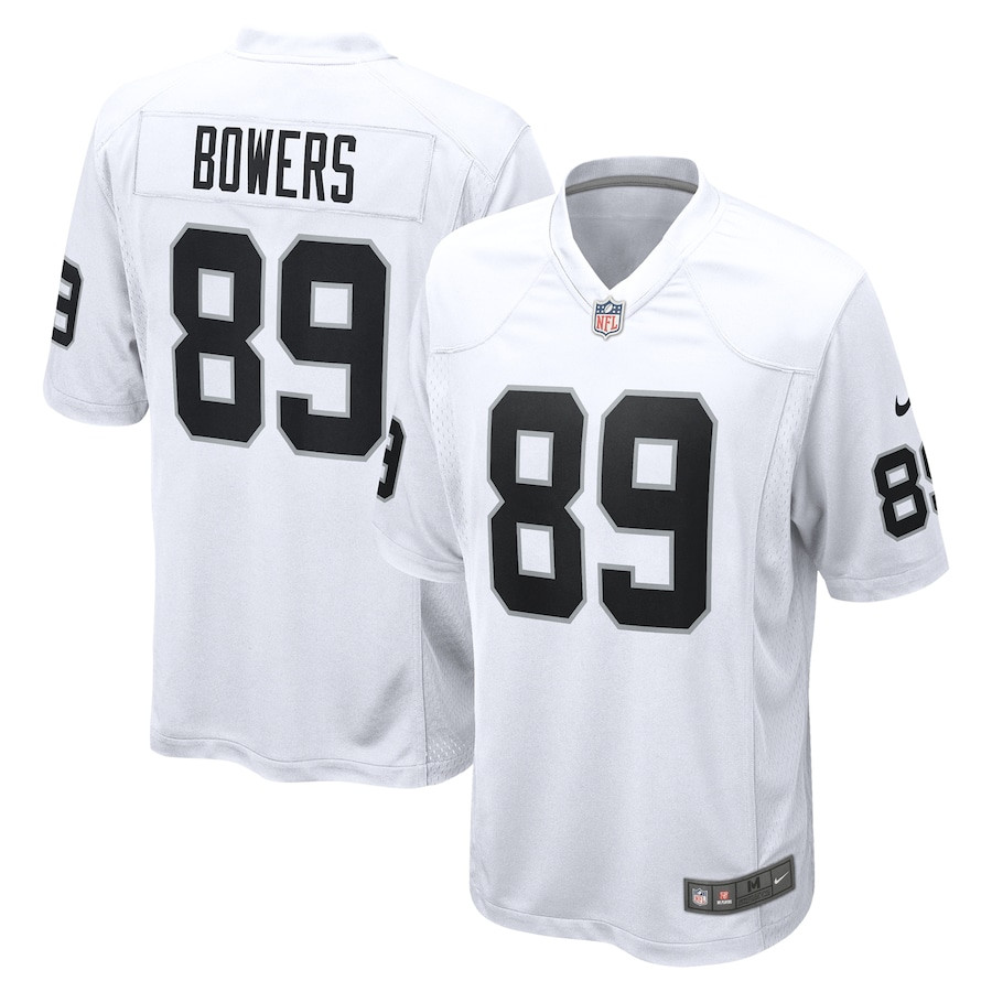 Brock Bowers 89 Las Vegas Raiders Game White NFL Jersey Men's