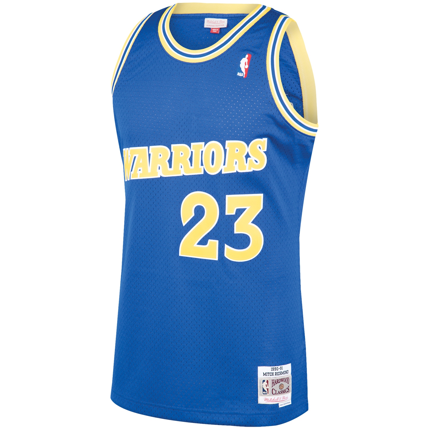 Mitchell Ness Mitch Richmond Royal Golden State Warriors 1990-91 Hardwood Classics Swingman Player NBA Jersey Men's