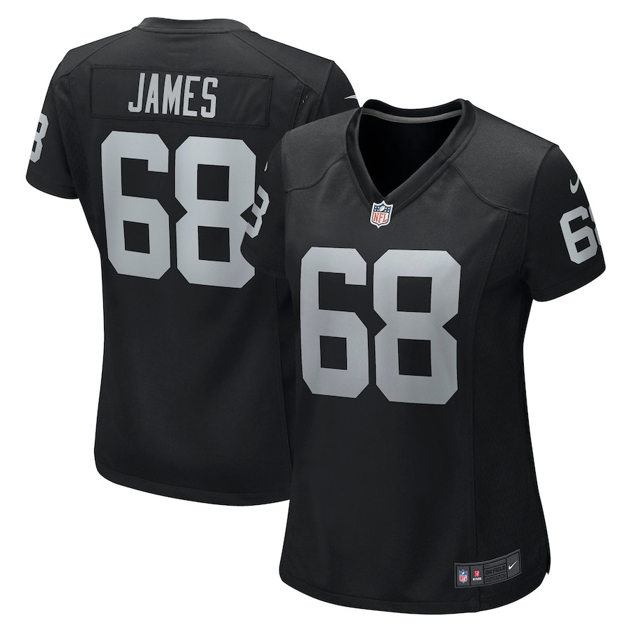 Andre James 68 Las Vegas Raiders Game Black NFL Jersey Women's