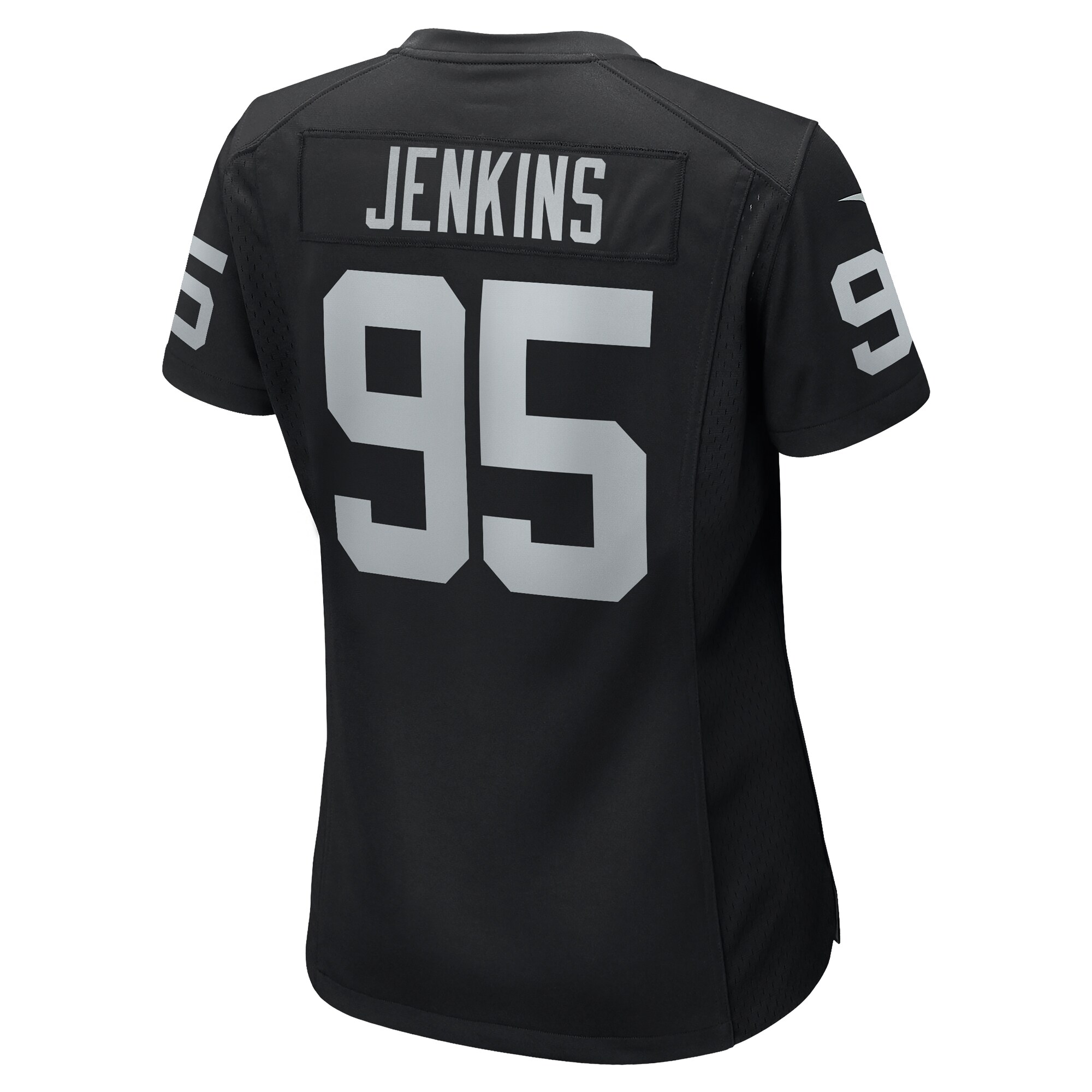 Las Vegas Raiders John Jenkins Black Game NFL Jersey Women's