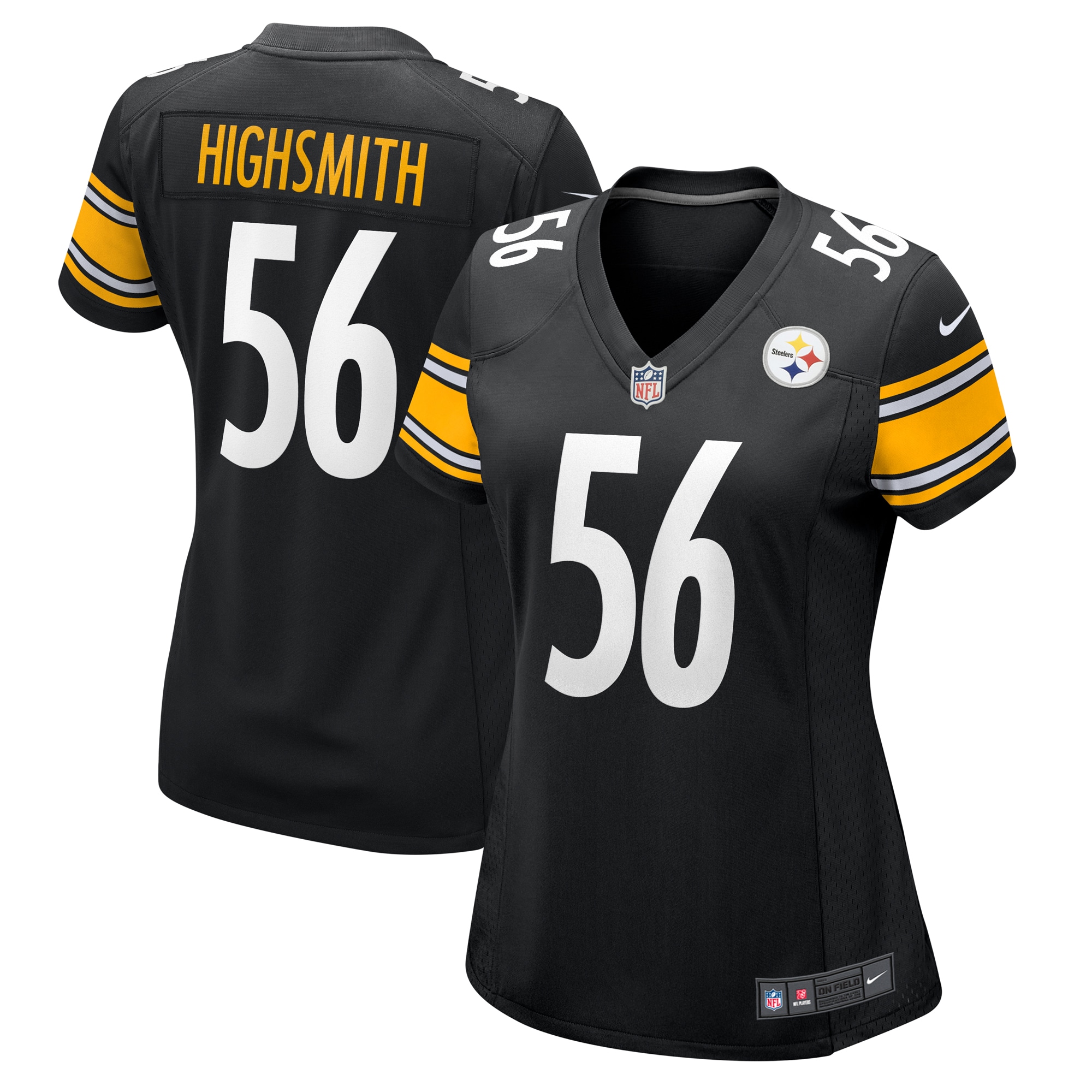 Pittsburgh Steelers Alex Highsmith Black Game NFL Jersey Women's