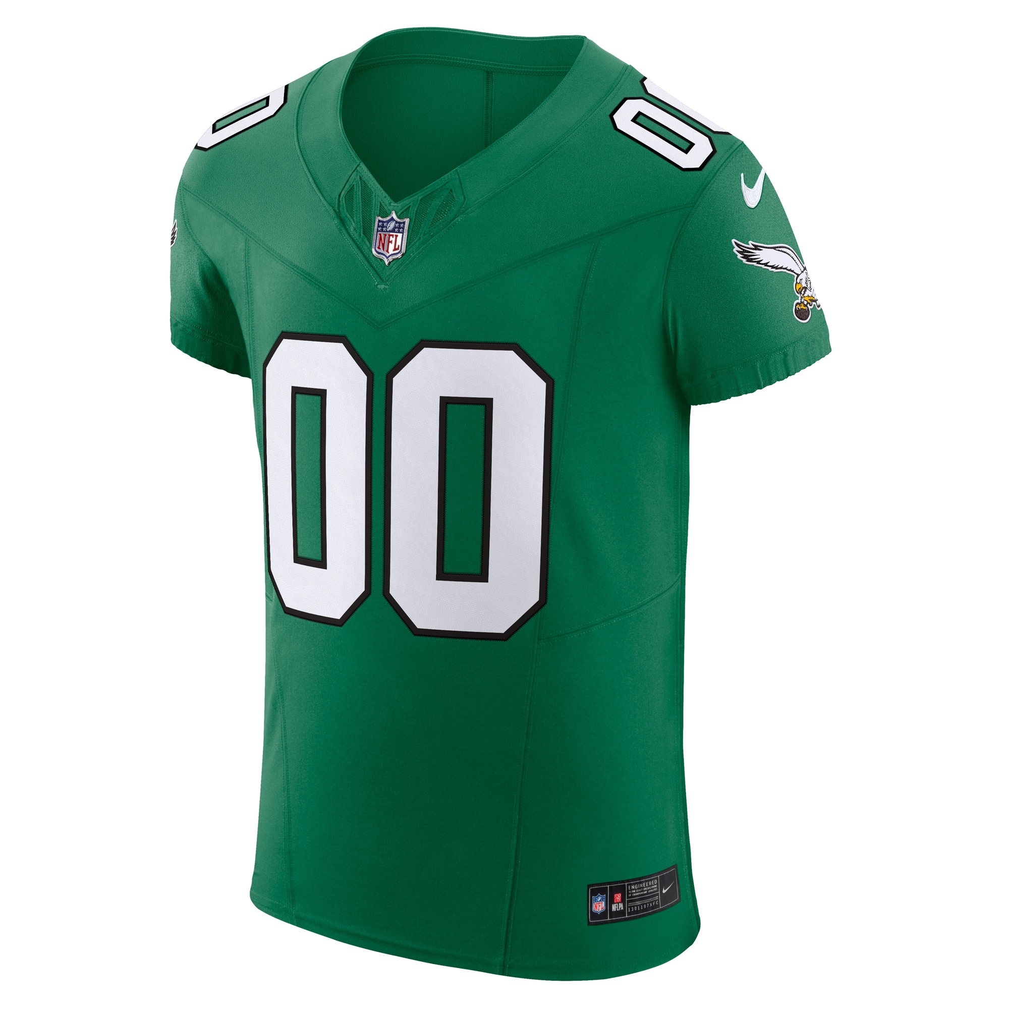 Philadelphia Eagles Kelly Green 2nd Alternate Vapor F.U.S.E. Elite Custom NFL Jersey Men's