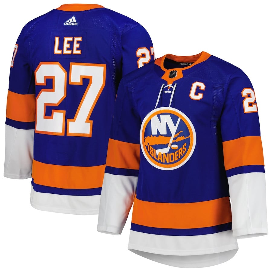 Anders Lee 27 New York Islanders Home Primegreen Royal NHL Jersey Men's