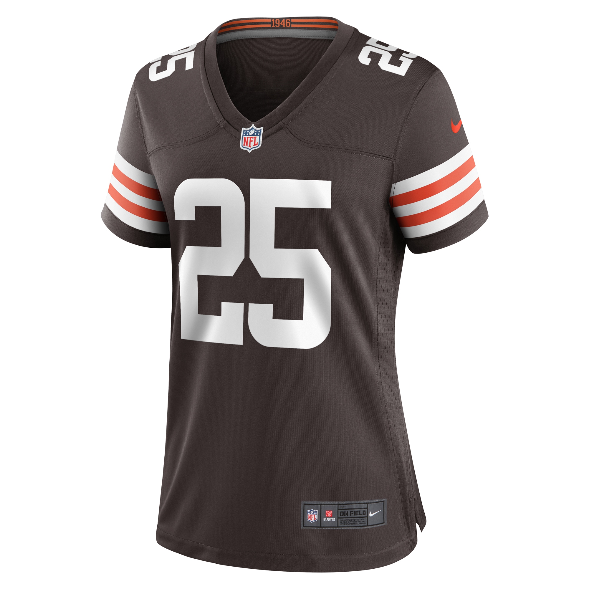Cleveland Browns Kahlef Hailassie Brown Team Game NFL Jersey Women's