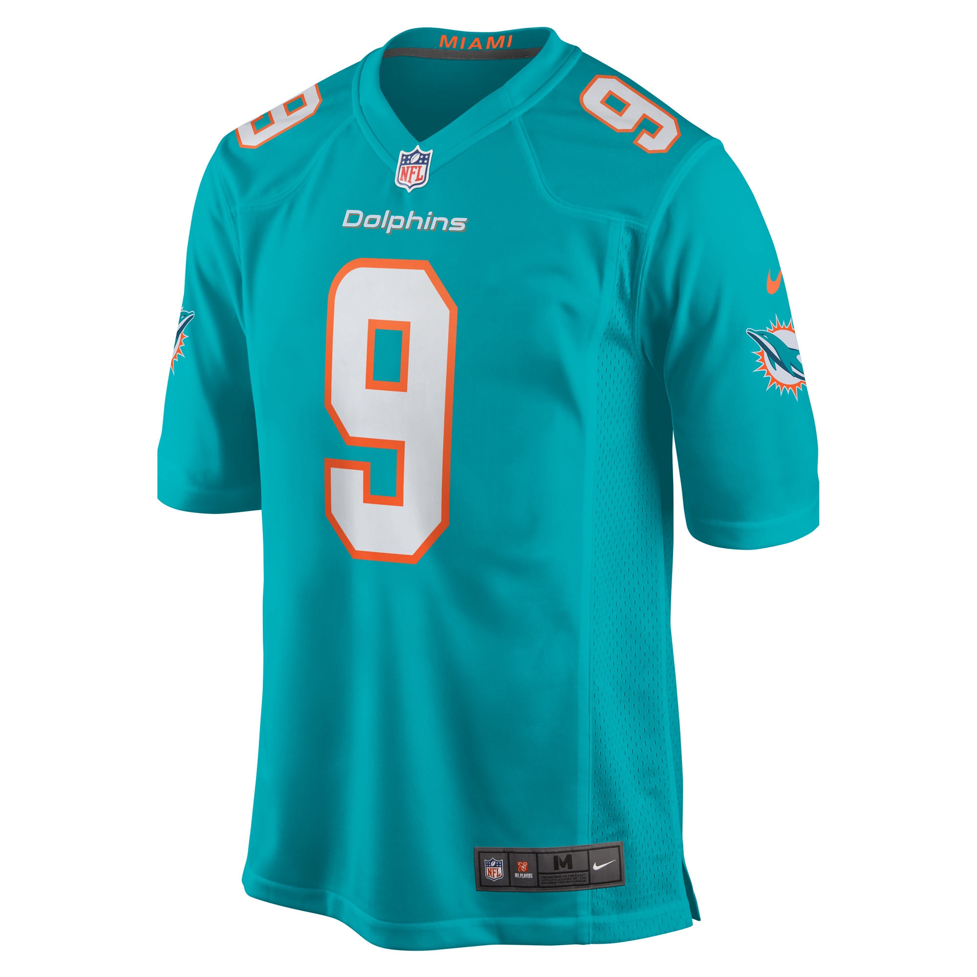 Miami Dolphins Kelvin Joseph Aqua Team Game NFL Jersey Men's