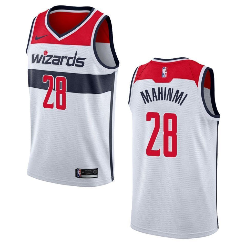 Washington Wizards 28 Ian Mahinmi Association Swingman White NBA Jersey Men's