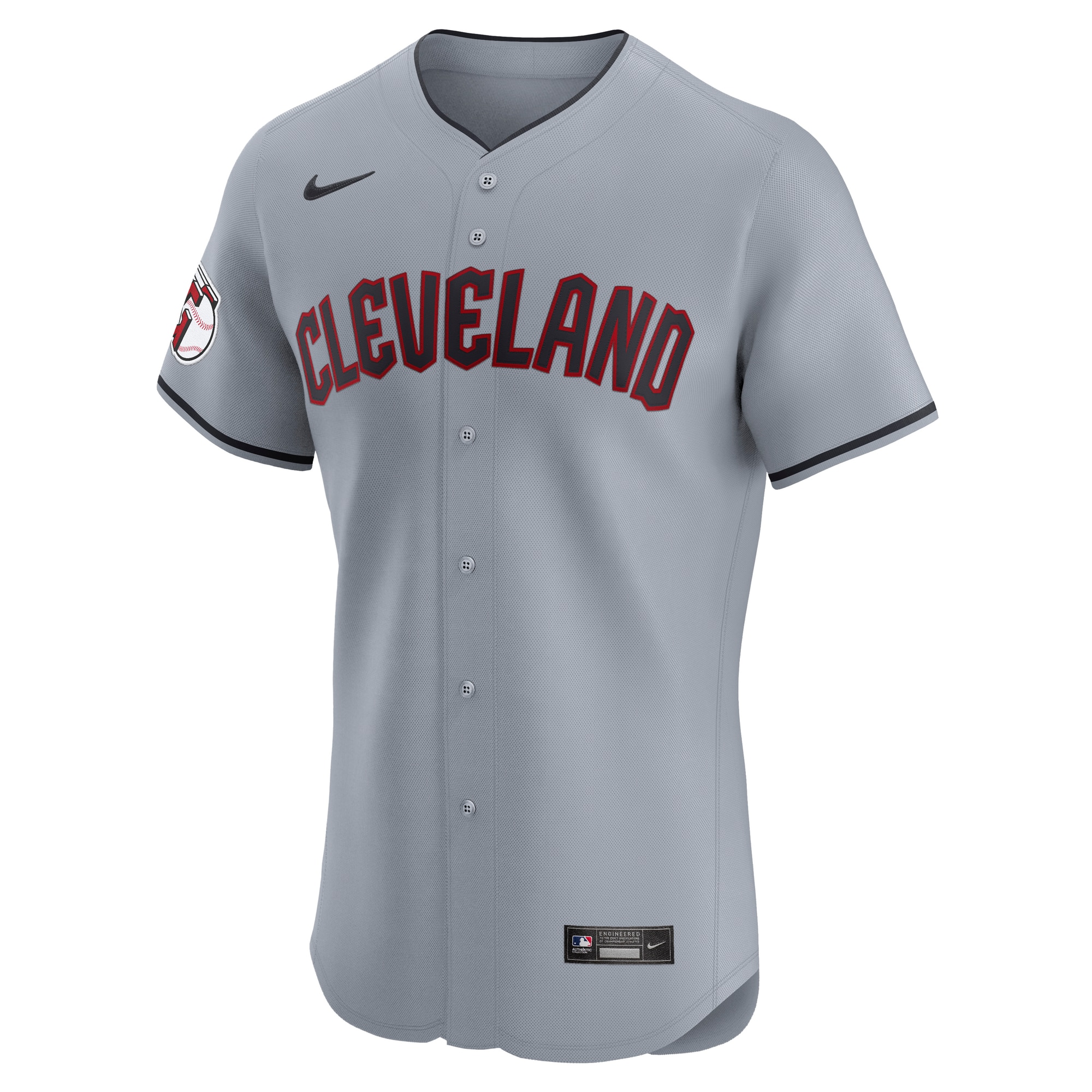 Cleveland Guardians Gray Alternate Vapor Premier Elite Patch MLB Jersey Men's