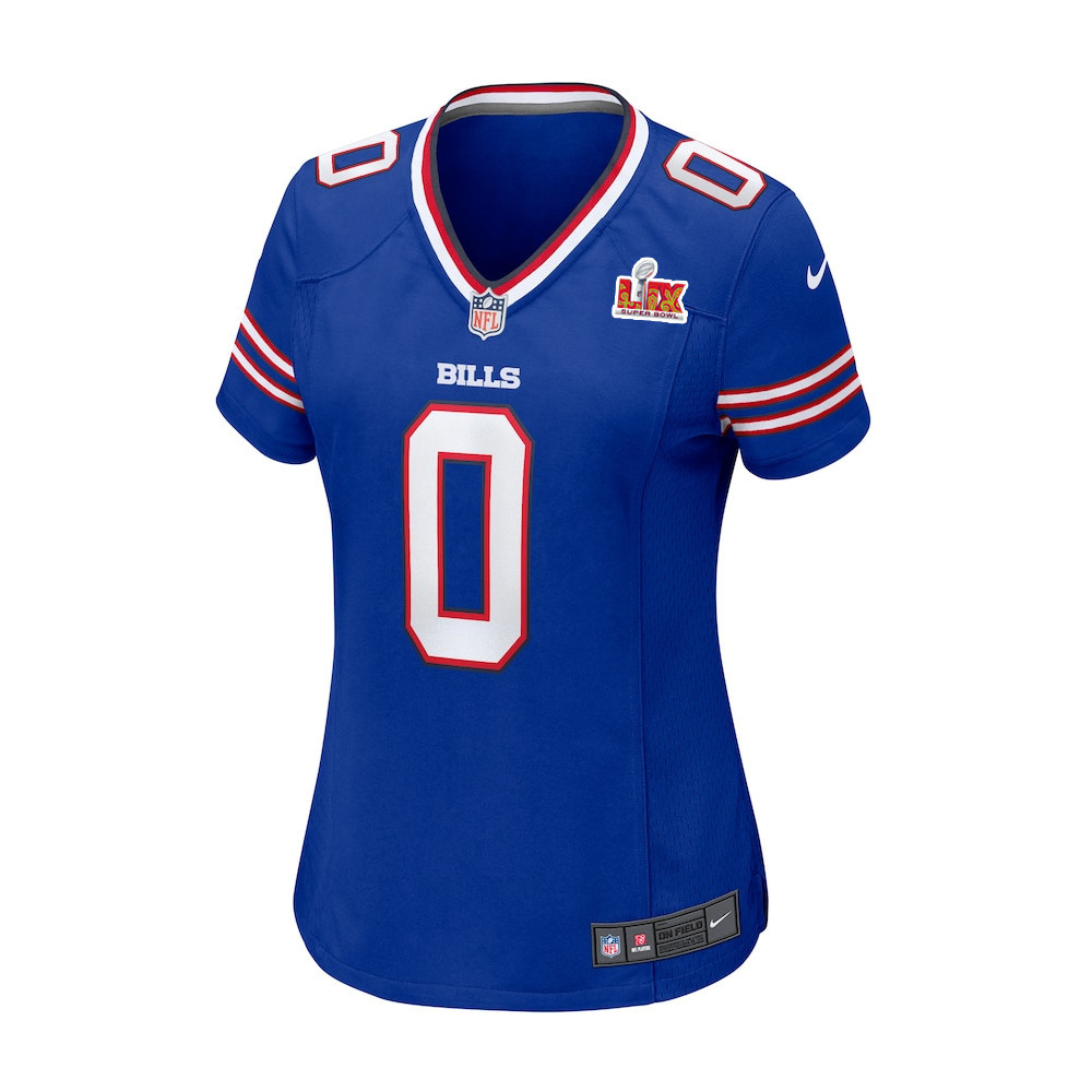 Keon Coleman #0 Buffalo Bills Super Bowl LIX Royal NFL Jersey Women's