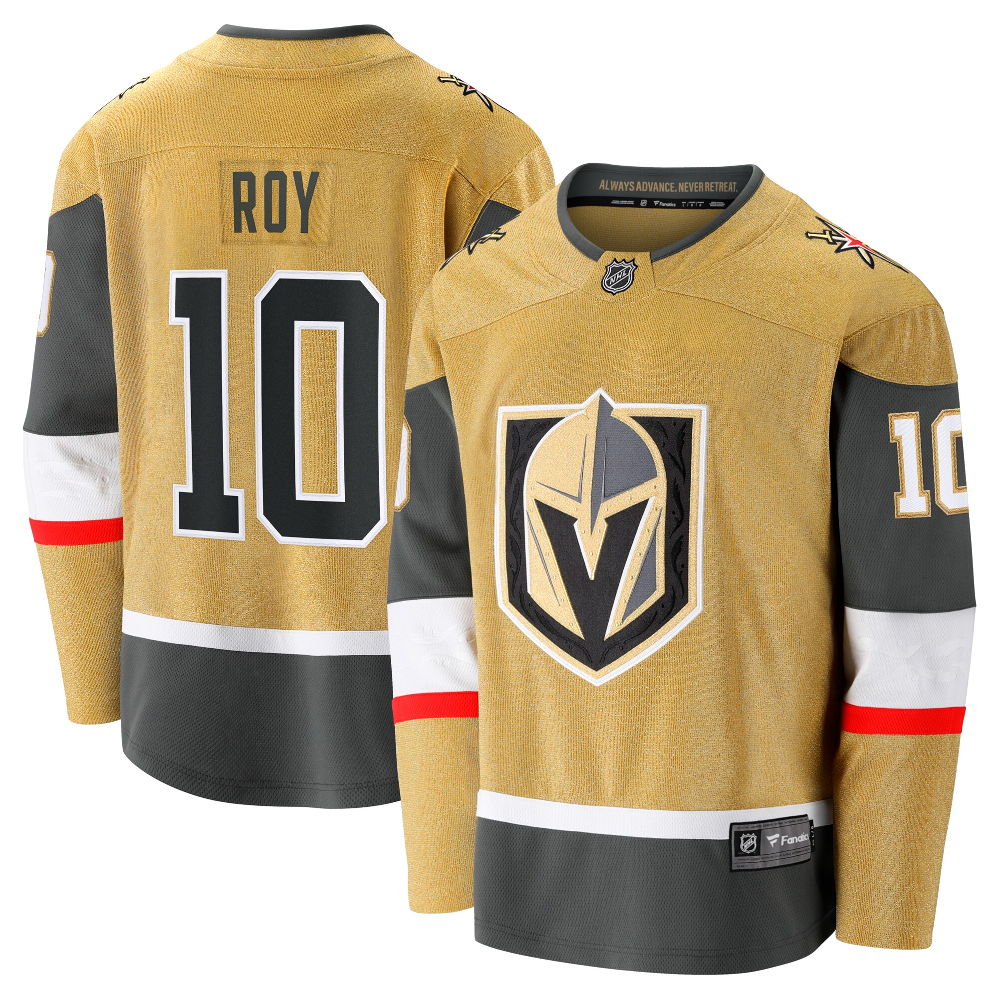 Vegas Golden Knights Nicolas Roy Gold Home Breakaway NHL Jersey Men's