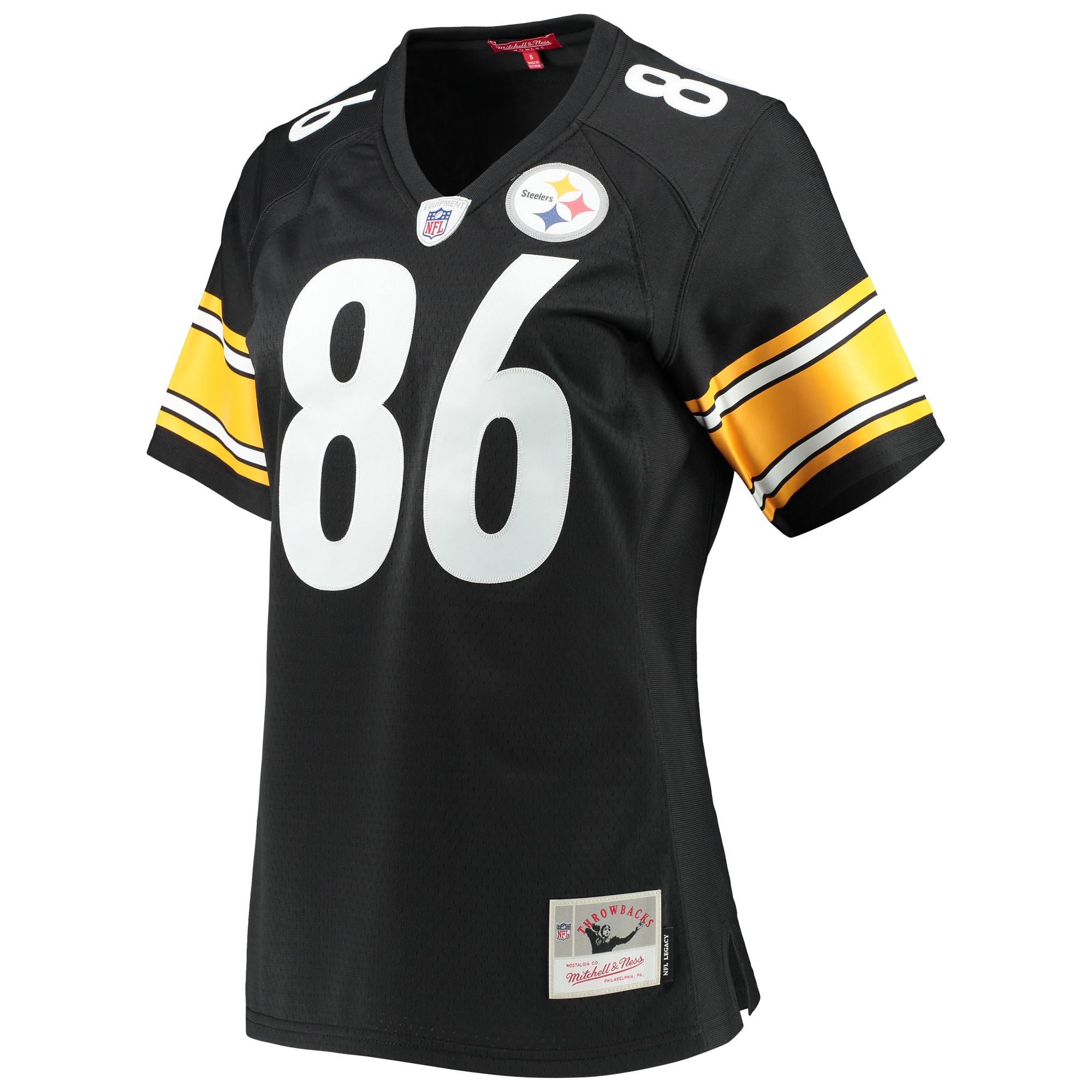 Pittsburgh Steelers Hines Ward Mitchell Ness Black Legacy Player NFL Jersey Women's