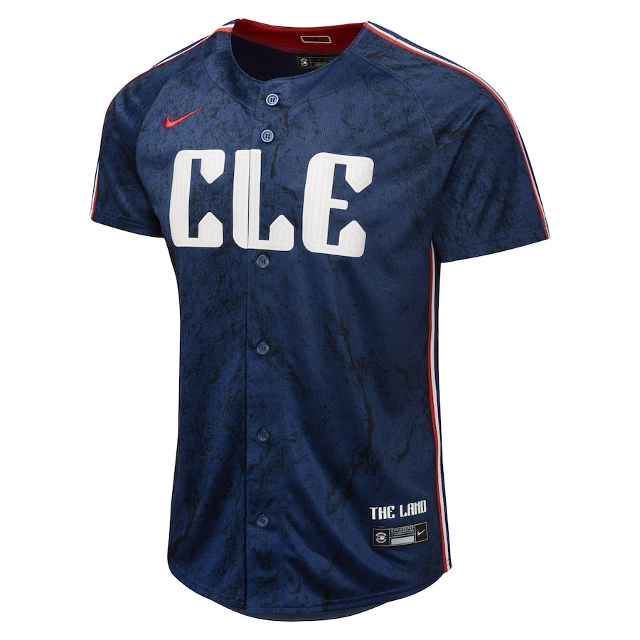 Cleveland Guardians 2024 City Connect Limited Custom Navy MLB Jersey Youth