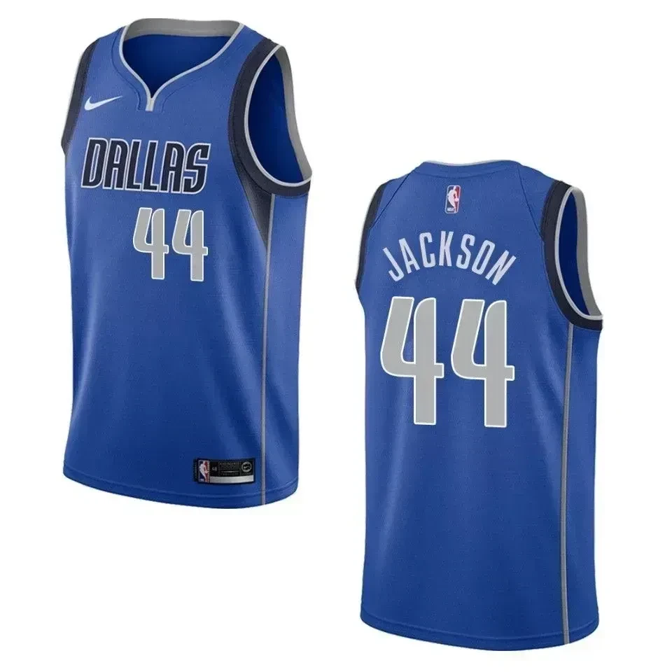 Dallas Mavericks 44 Justin Jackson Icon Swingman Blue NBA Jersey Men's