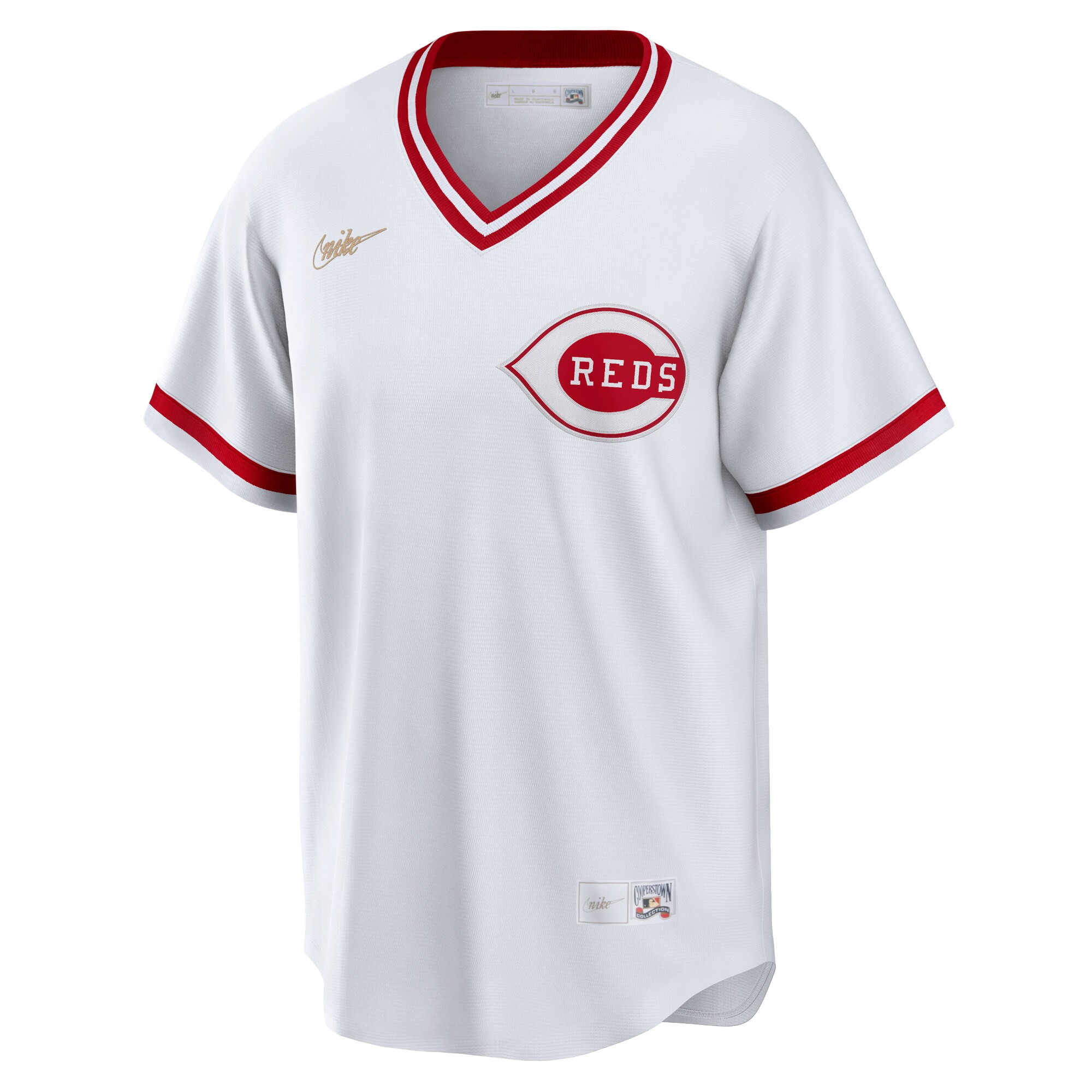 Cincinnati Reds Barry Larkin White Home Cooperstown Collection Player MLB Jersey Men's