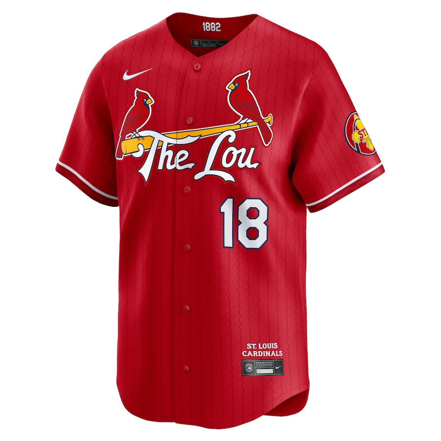 Jordan Walker 18 St. Louis Cardinals 2024 City Connect Limited Red MLB Jersey Men's