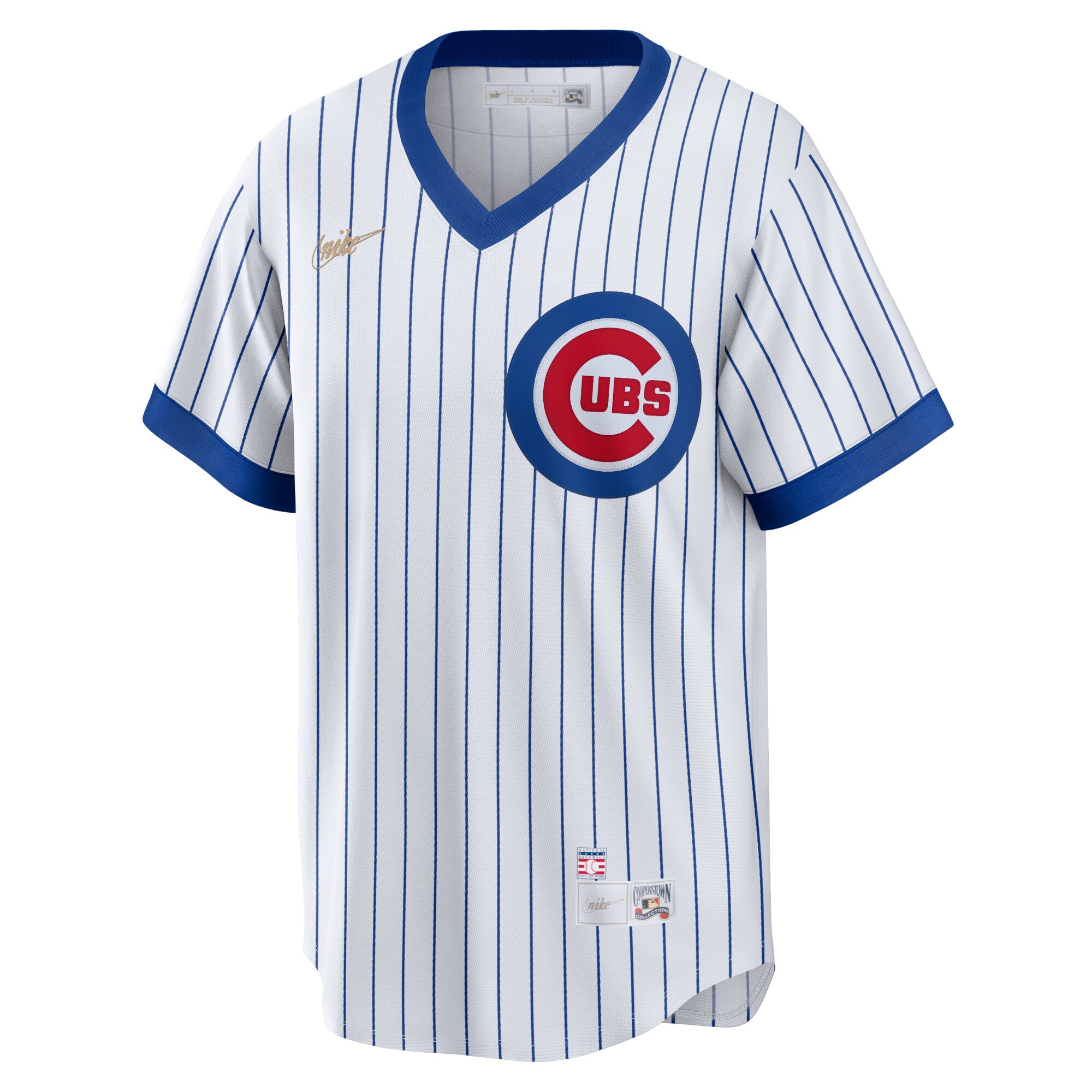 Chicago Cubs Ernie Banks White Home Cooperstown Collection Player MLB Jersey Men's