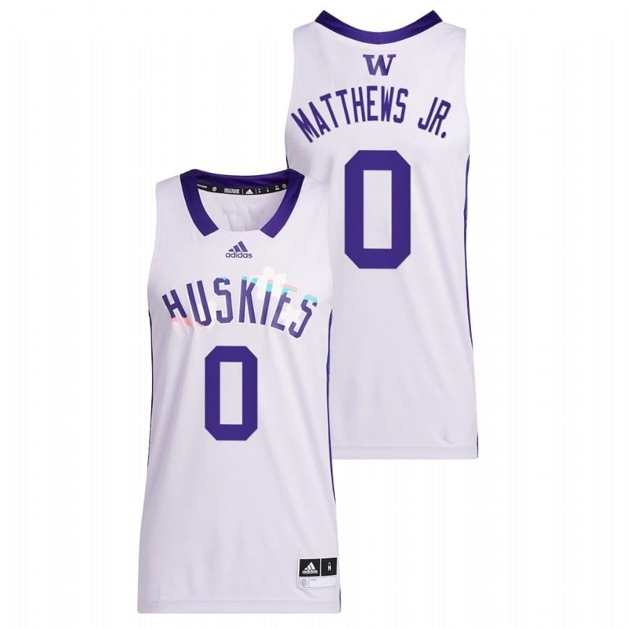 Emmitt Matthews Jr. White Washington Huskies 2022 Honoring Black Excellence NCAA Jersey Men's