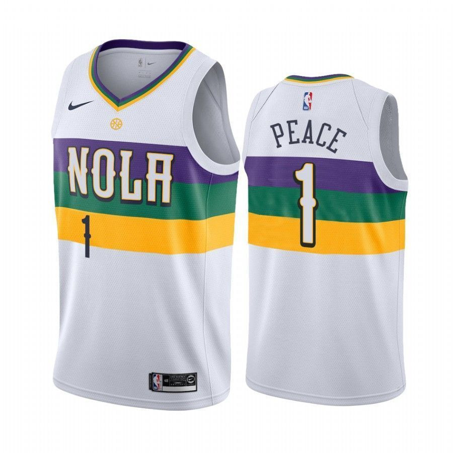 Zion Williamson Peace New Orleans Pelicans City NBA Jersey Men's