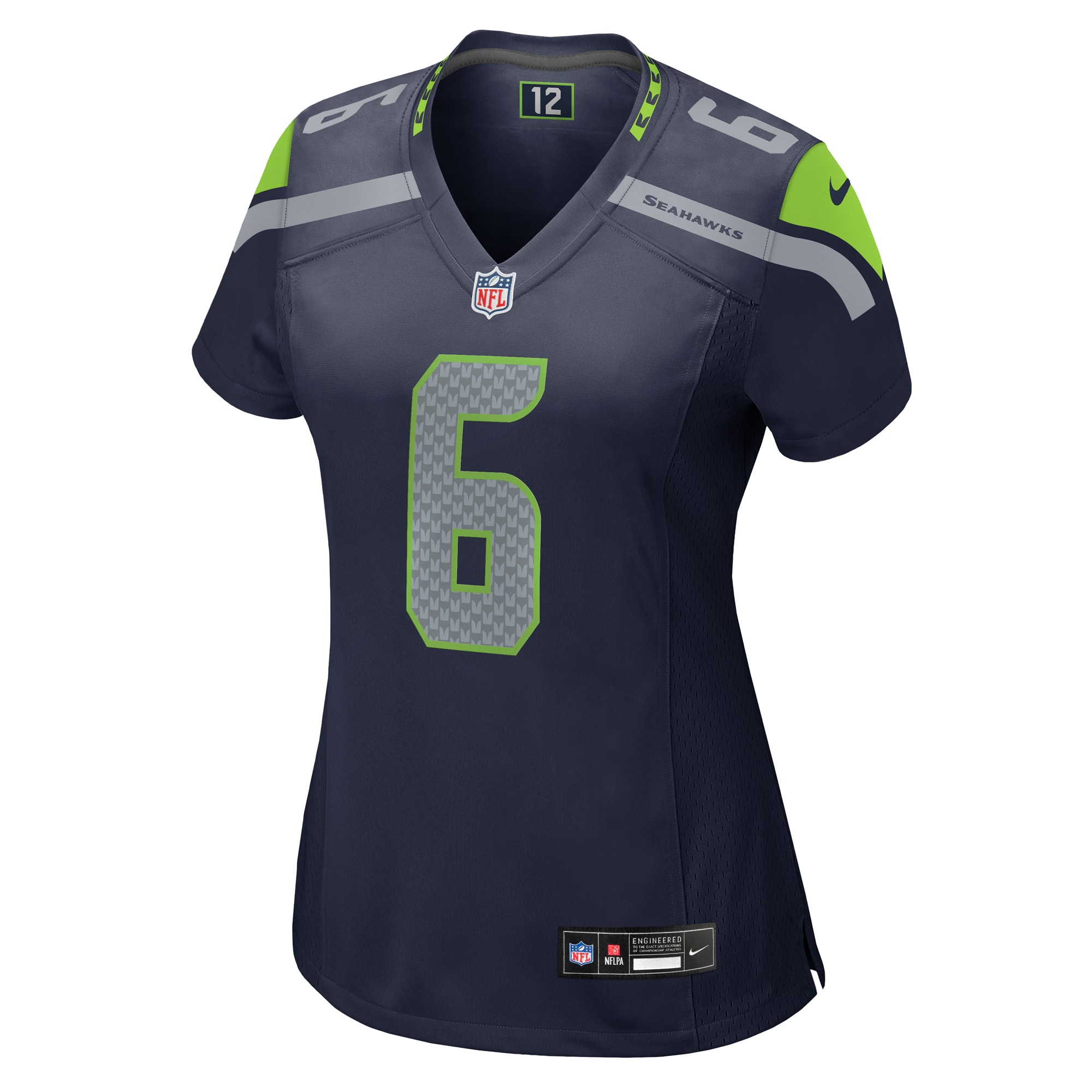 Seattle Seahawks Sam Howell College Navy Game NFL Jersey Women's