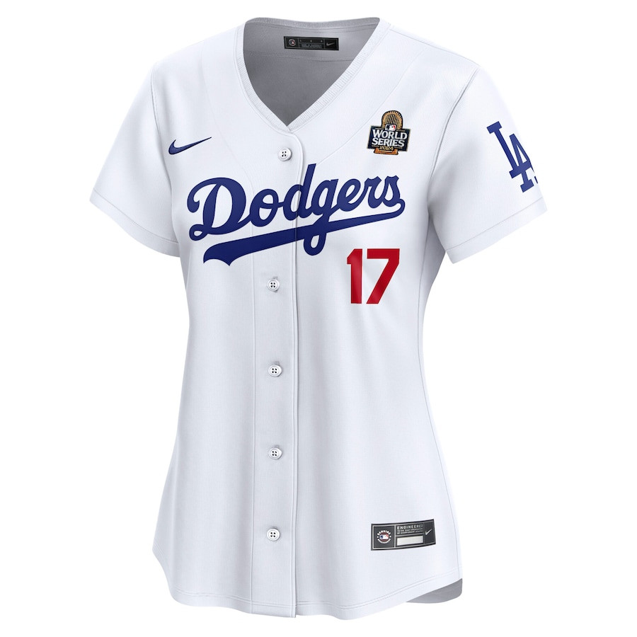 Shohei Ohtani 17 Los Angeles Dodgers 2024 World Series Limited Player White MLB Jersey Women's