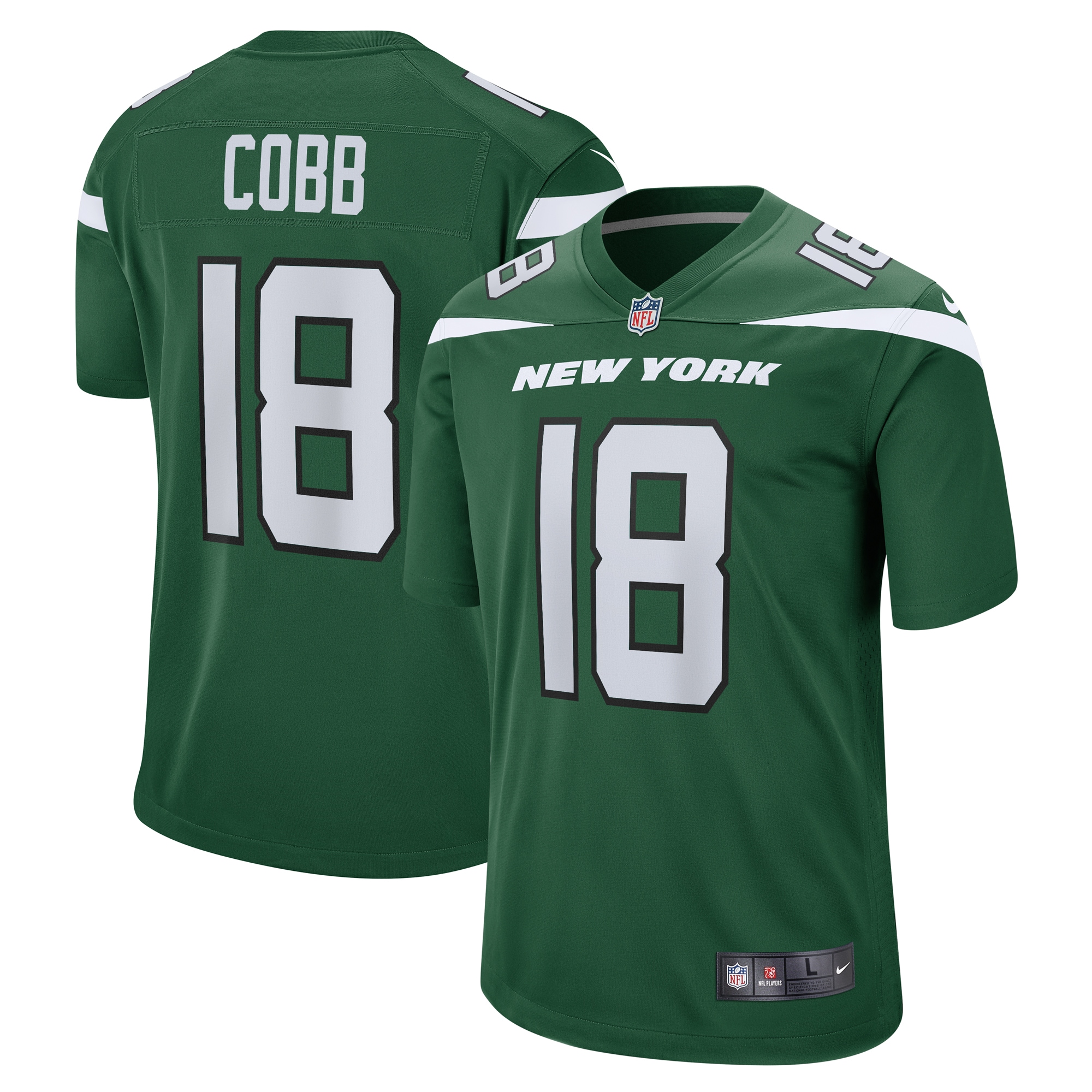 New York Jets Randall Cobb Gotham Green Game NFL Jersey Men's