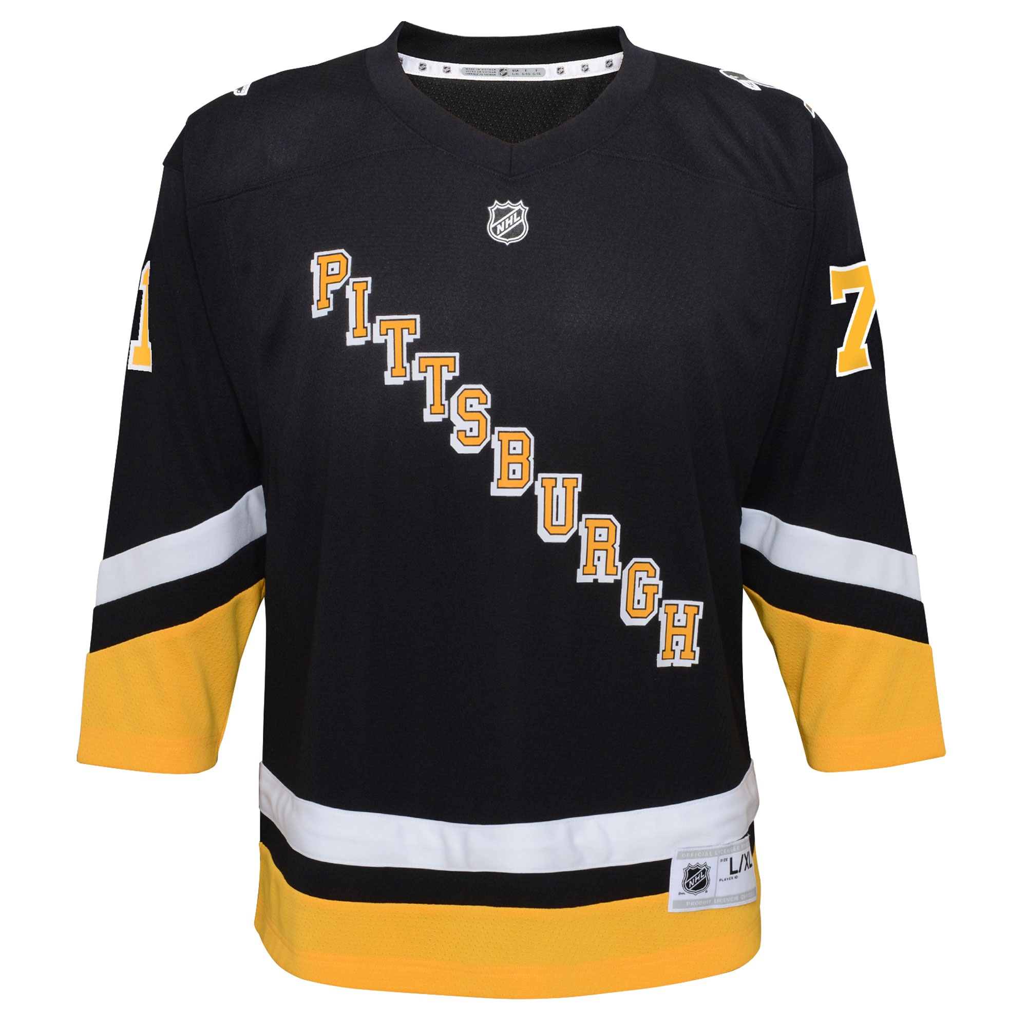 Pittsburgh Penguins Evgeni Malkin Black 2021/22 Alternate Player NHL Jersey Youth