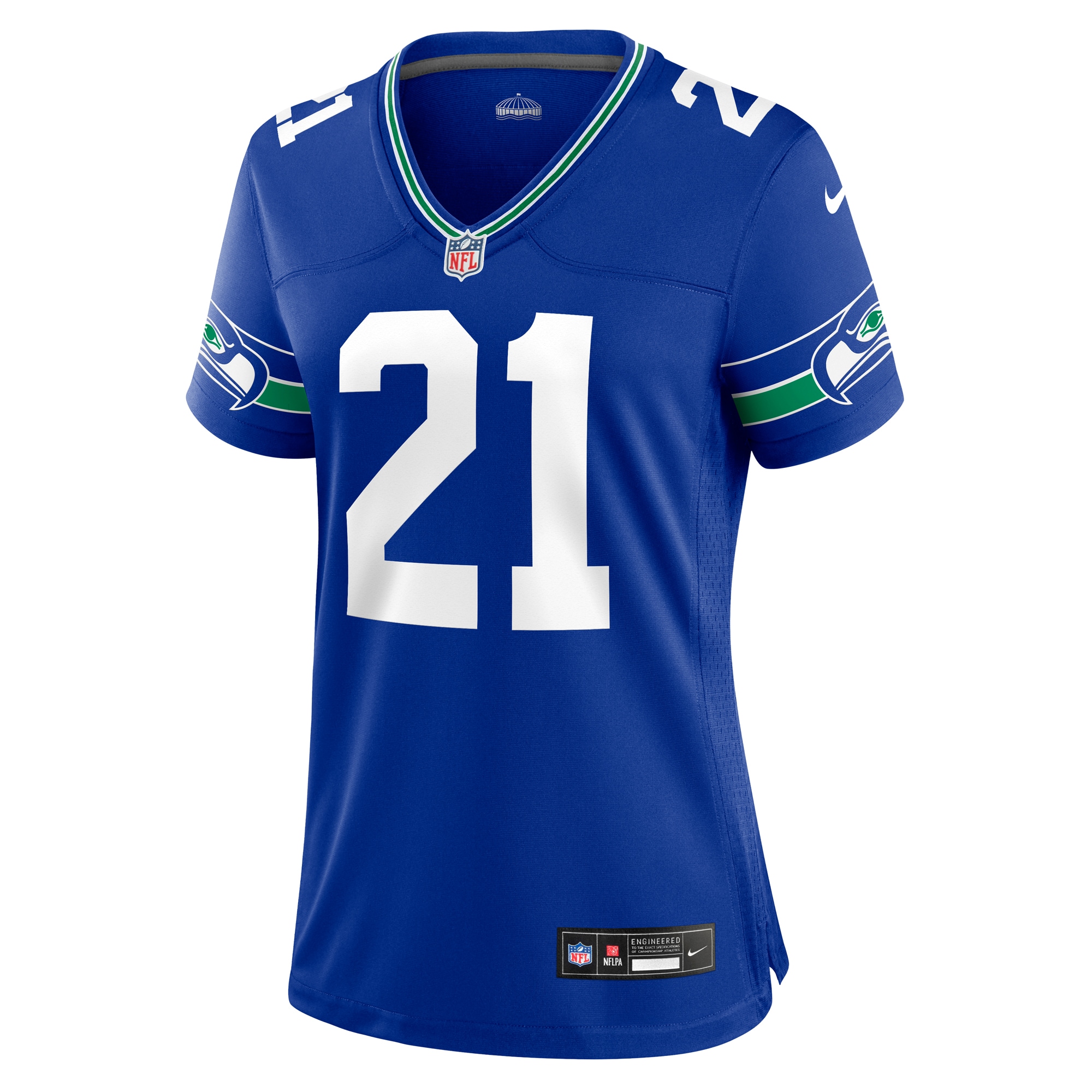 Seattle Seahawks Devon Witherspoon Royal Throwback Player Game NFL Jersey Women's