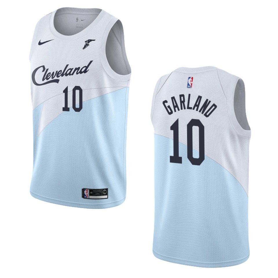 Cleveland Cavaliers 10 Darius Garland Earned Swingman Blue NBA Jersey Men's