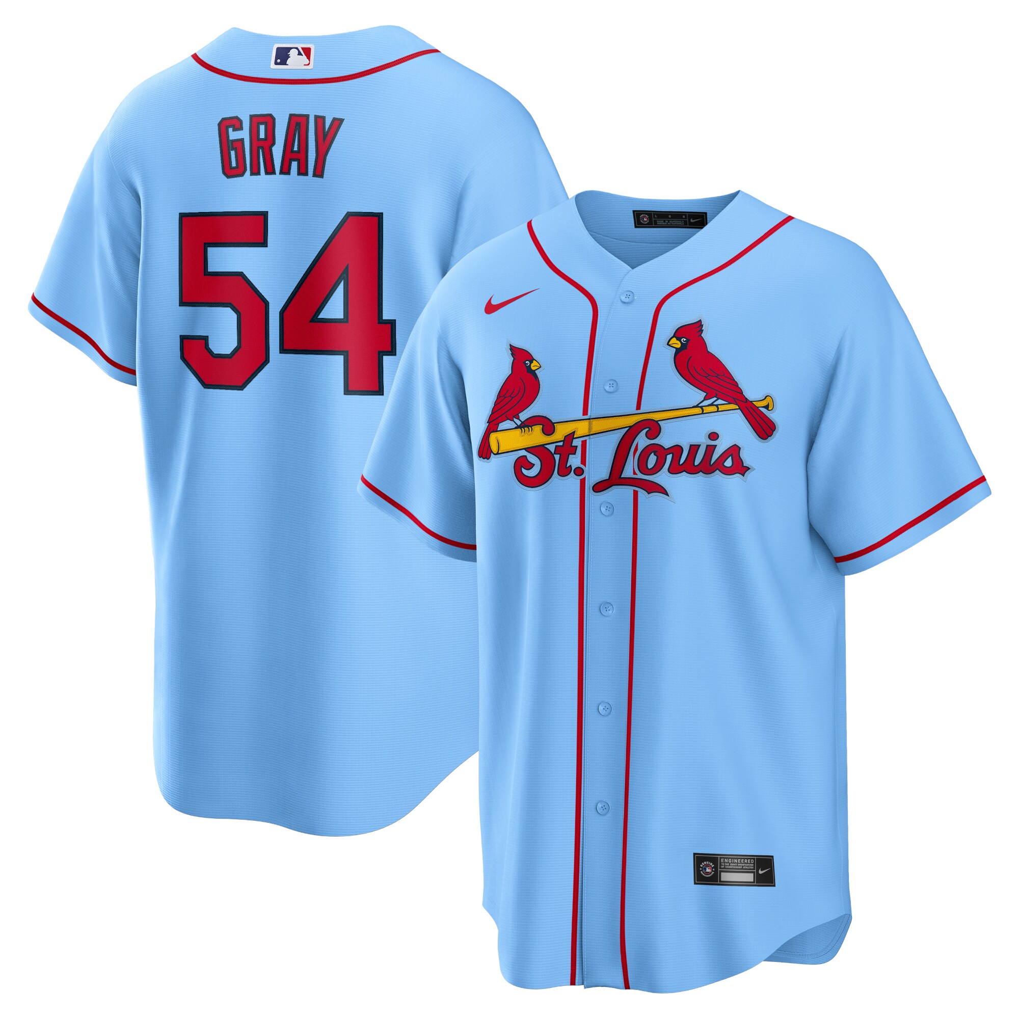 St. Louis Cardinals Sonny Gray Light Blue Alternate MLB Jersey Men's