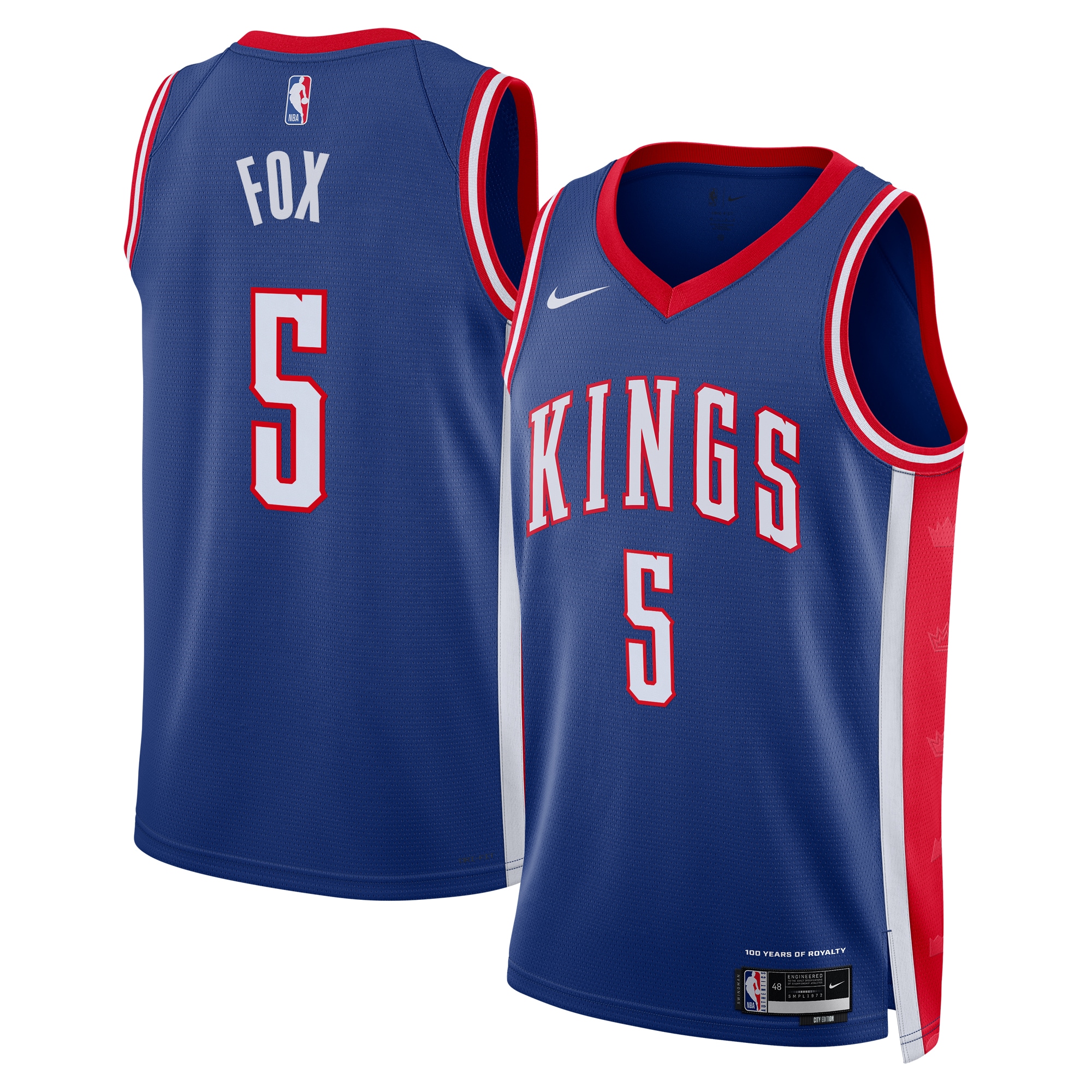 Sacramento Kings City Edition Swingman 2024 Blue De'Aaron Fo Unisex NBA Jersey Unisex