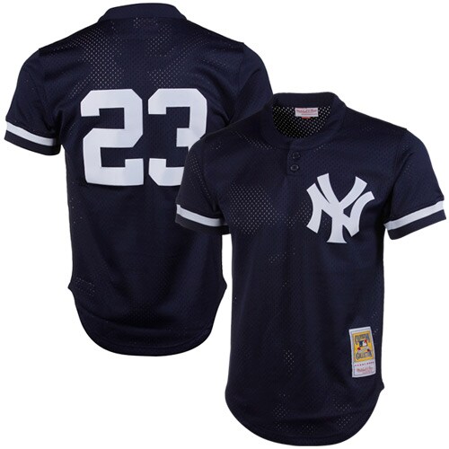 New York Yankees Don Mattingly Mitchell Ness Navy 1995 Cooperstown Collection Mesh Batting Practice MLB Jersey Men's