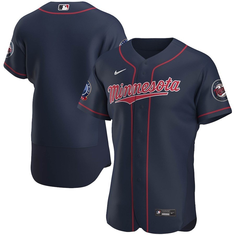 Minnesota Twins 60th Season Alternate Team Elite Navy MLB Jersey Men's