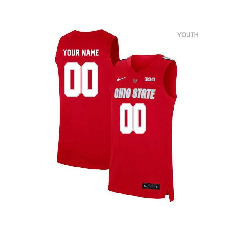 Elite Red Ohio State Buckeyes Custom NCAA Jersey Youth