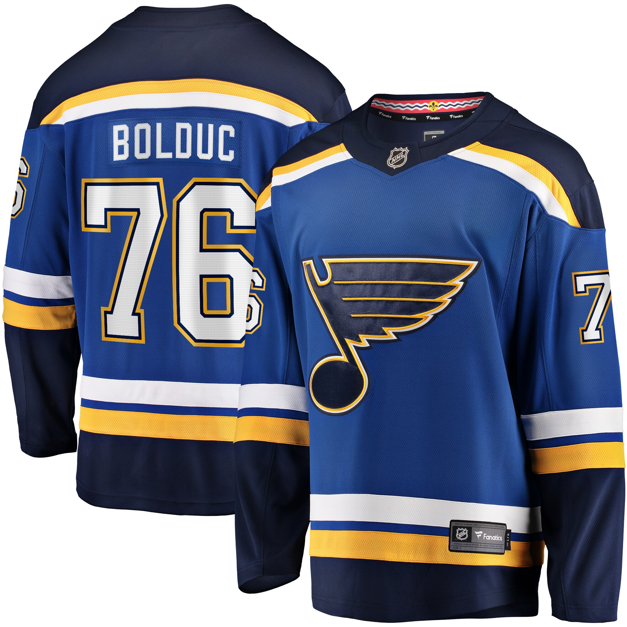 St. Louis Blues Zack Bolduc Blue Home Premier Breakaway Player NHL Jersey Men's