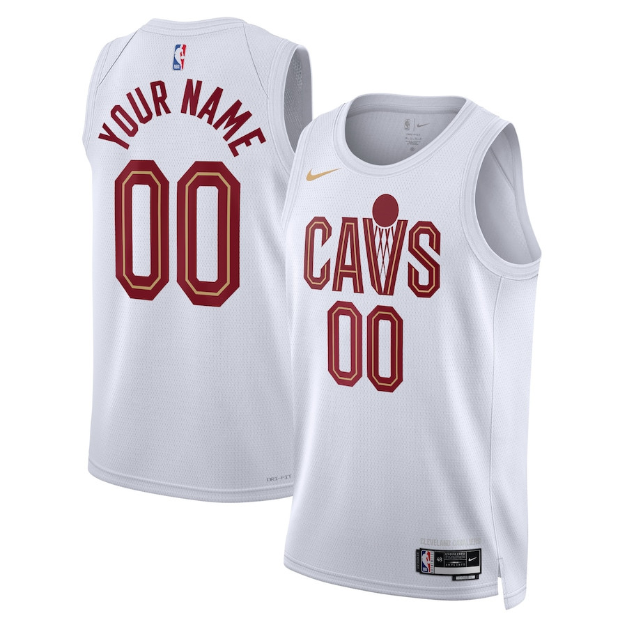 Cleveland Cavaliers 2023/24 Association Swingman Custom White NBA Jersey Men's