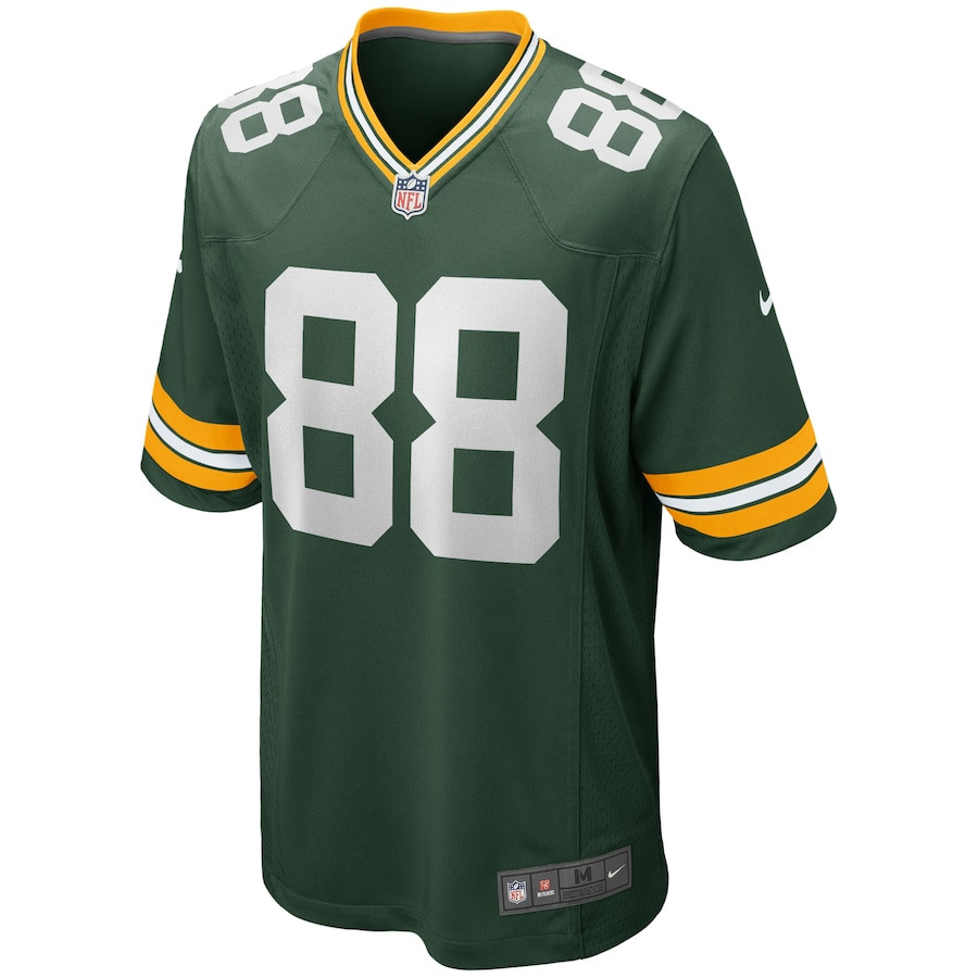 Jermichael Finley 88 Green Bay Packers Game Retired Green NFL Jersey Men's
