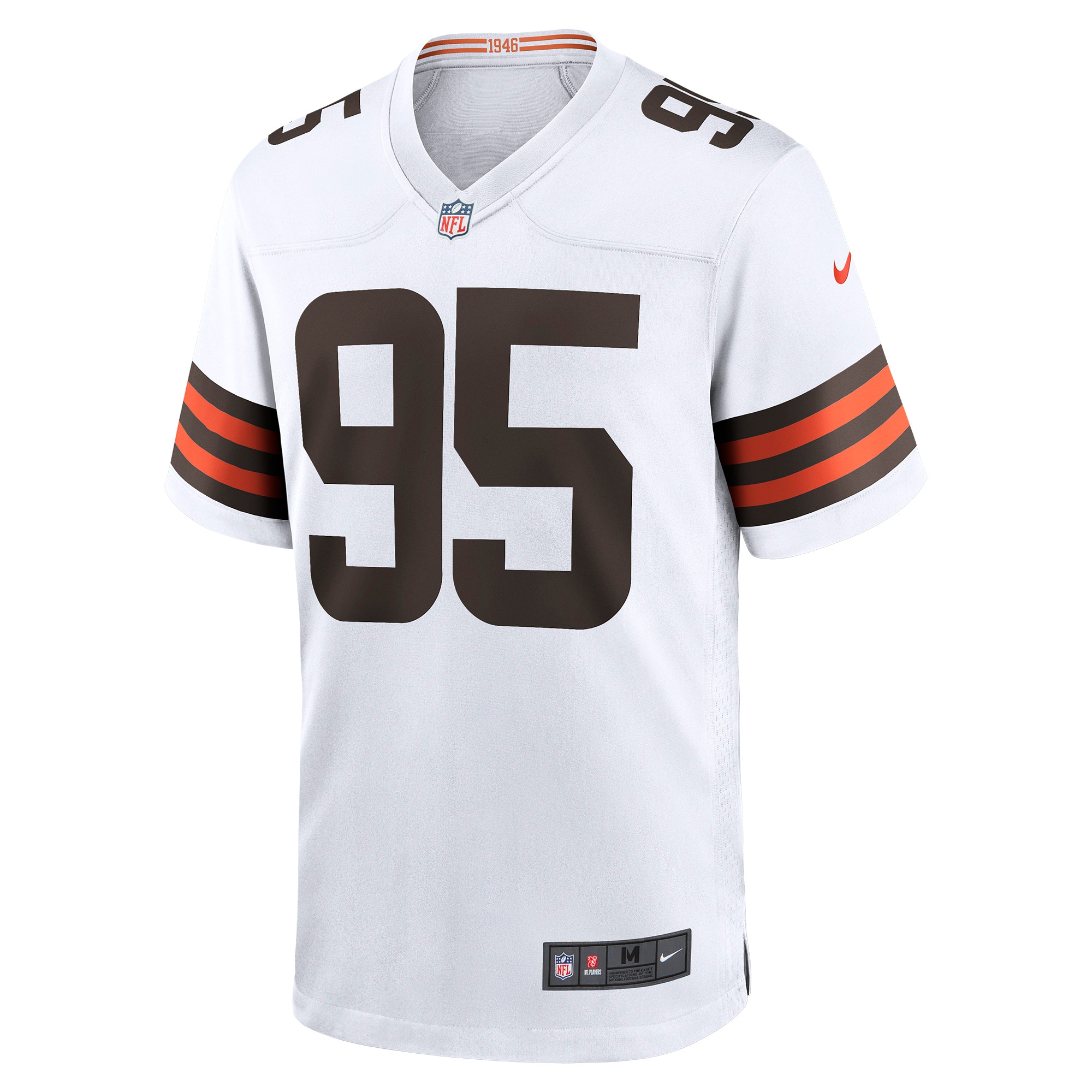 Cleveland Browns Myles Garrett White Away Game NFL Jersey Men's